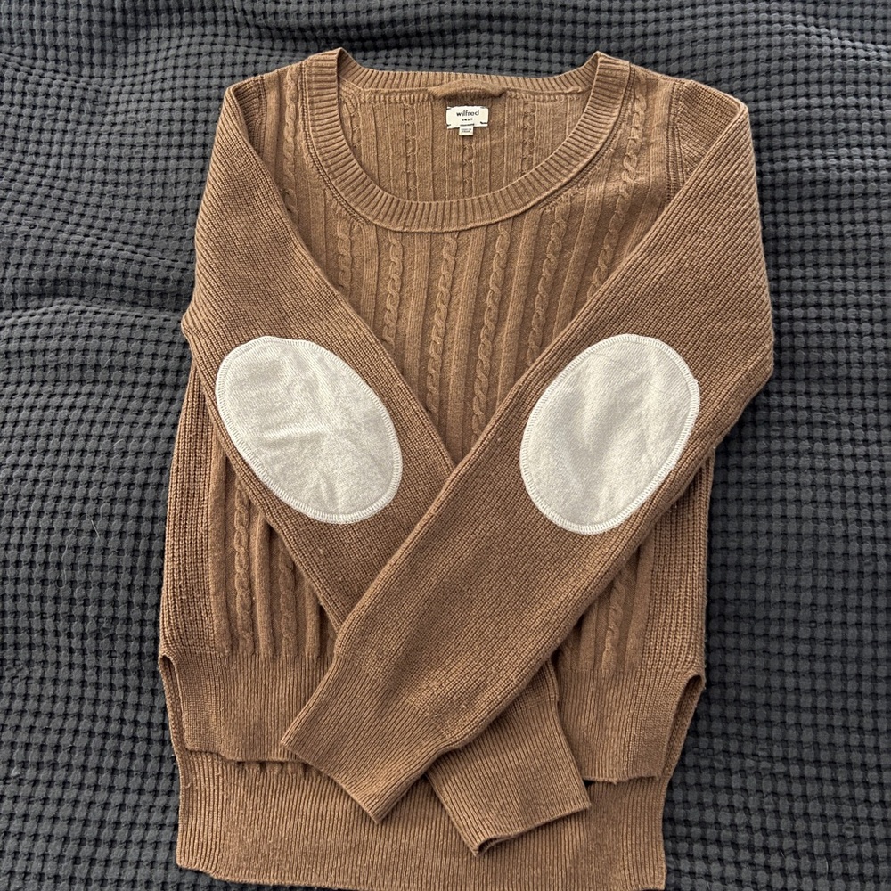 Aritiza Wilfred Merino wool and cashmere Brown Sweater